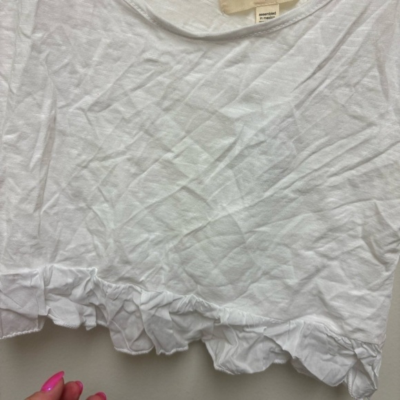 NWT Project Social T Cropped Ruffle Top - Picture 7 of 11